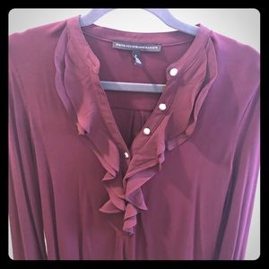 WHBM top with gold buttons, only worn once!